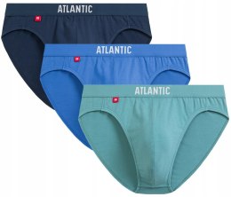 Slipy męskie 3 PARY sportowe BAWEŁNIANE majtki ATLANTIC 3MP-094 - XL