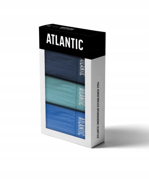 Slipy męskie 3 PARY sportowe BAWEŁNIANE majtki ATLANTIC 3MP-094 - L