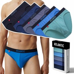 Slipy męskie 5 PAR sportowe BAWEŁNIANE majtki ATLANTIC 5SMP-004 - XXL