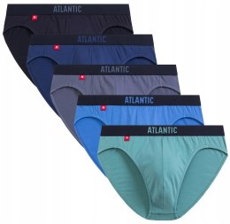 Slipy męskie 5 PAR sportowe BAWEŁNIANE majtki ATLANTIC 5SMP-004 - XXL