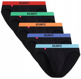 Slipy męskie 5 PAR sportowe BAWEŁNIANE majtki ATLANTIC 5SMP-004 - L