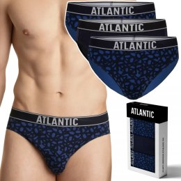 Slipy męskie BAWEŁNIANE 3 PARY dopasowane ATLANTIC 3MP-151 - XL
