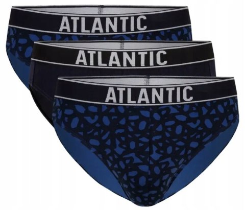 Slipy męskie BAWEŁNIANE 3 PARY dopasowane ATLANTIC 3MP-151 - XL Slipy męskie BAWEŁNIANE 3 PARY dopasowane ATLANTIC 3MP-151 - XL