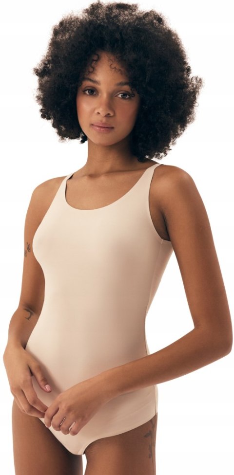 Body damskie na RAMIĄCZKACH regulowane gładkie HENDERSON 42852 BYTE - XXL