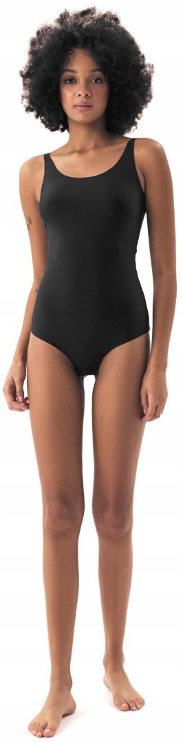 Body damskie na RAMIĄCZKACH regulowane gładkie HENDERSON 42852 BYTE - L