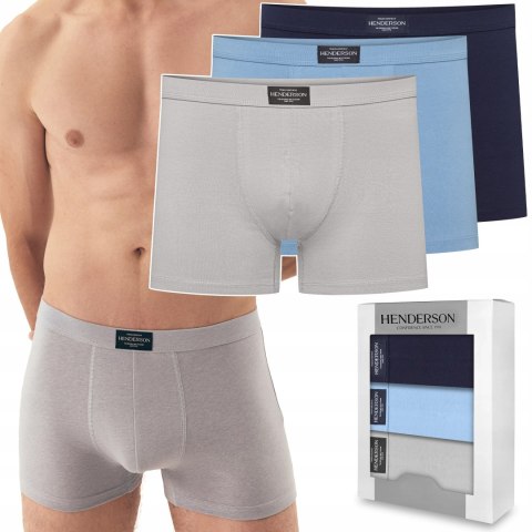 Bokserki męskie 3-PAK majtki bawełniane HENDERSON 42971-K004 MAIN - 3XL