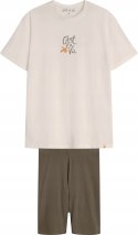 Piżama damska 100% BAWEŁNA krótka letnia HENDERSON NARANJA - XXL