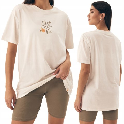 Piżama damska 100% BAWEŁNA krótka letnia HENDERSON NARANJA - M