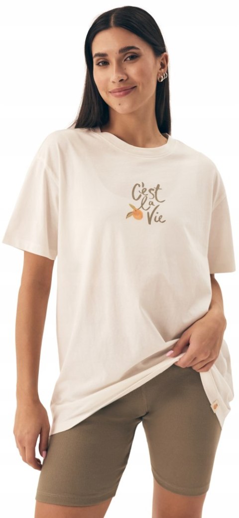 Piżama damska 100% BAWEŁNA krótka letnia HENDERSON NARANJA - M