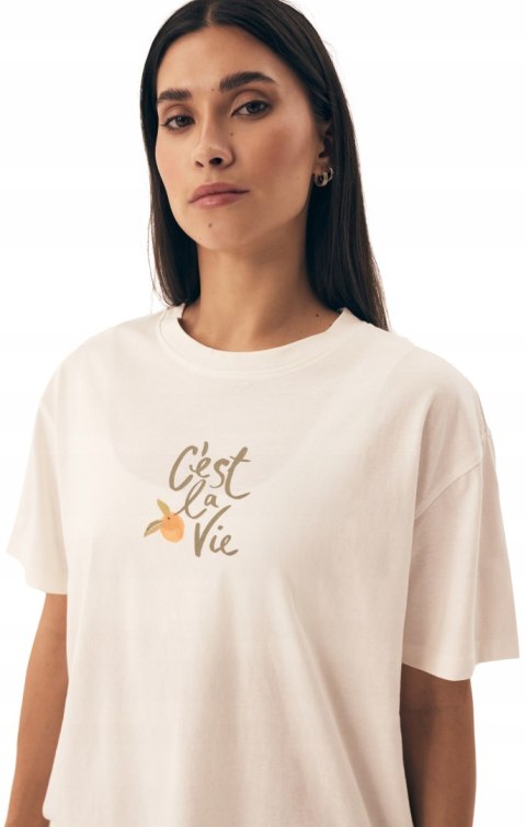 Piżama damska 100% BAWEŁNA krótka letnia HENDERSON NARANJA - M