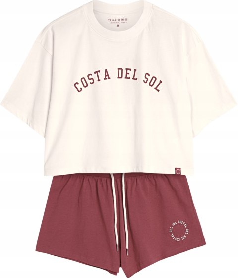 Piżama damska 100% BAWEŁNA krótka letnia HENDERSON NIMES - M