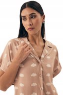 Piżama damska 100% WISKOZA krótka letnia na guziki HENDERSON NUBES - XL