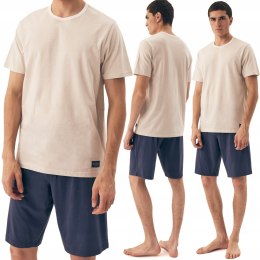 Piżama męska 100% BAWEŁNA krótka letnia HENDERSON DIVE - XL