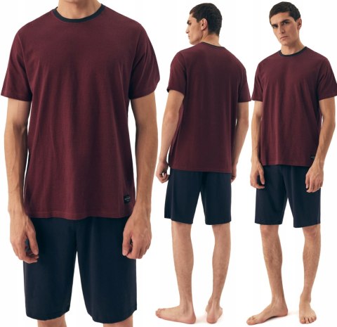 Piżama męska 100% BAWEŁNA krótka letnia HENDERSON DIVE - XL