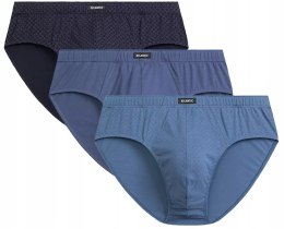Slipy męskie 3 PARY klasyczne 100% BAWEŁNA ATLANTIC 3MP-192 - XXL