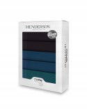 Bokserki męskie 5-PAK majtki bawełniane HENDERSON 42695 SOLID - XXL