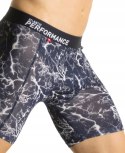 Bokserki męskie BAMBUSOWE długie sportowe z printem ATLANTIC - XXL Bokserki męskie BAMBUSOWE długie sportowe z printem ATLANTIC - XXL