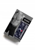 Bokserki męskie BAMBUSOWE długie sportowe z printem ATLANTIC - XXL Bokserki męskie BAMBUSOWE długie sportowe z printem ATLANTIC - XXL