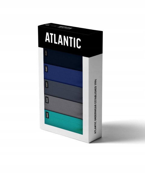 Bokserki męskie BAWEŁNIANE 5 PAR dopasowane ATLANTIC 5SMH-002 - XL Bokserki męskie BAWEŁNIANE 5 PAR dopasowane ATLANTIC 5SMH-002 - XL