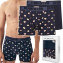 Bokserki męskie DŁUGIE 2-PAK majtki bawełniane HENDERSON 42625 SUSHI - 3XL
