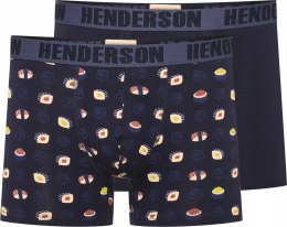 Bokserki męskie DŁUGIE 2-PAK majtki bawełniane HENDERSON 42625 SUSHI - XXL