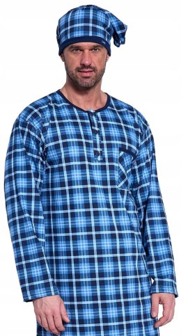 KOSZULA do spania NOCNA MĘSKA + SZLAFMYCA CORNETTE - XL