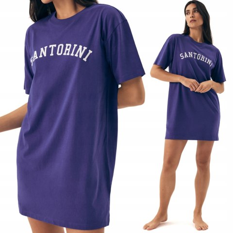 Koszula nocna damska 100% BAWEŁNA krótki rękaw HENDERSON NIMES - XL Koszula nocna damska 100% BAWEŁNA krótki rękaw HENDERSON NIMES - XL