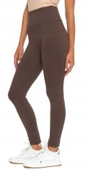 Legginsy damskie z wysokim stanem W PRĄŻKI sportowe MORAJ - L/XL