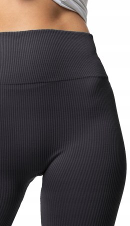 Legginsy damskie z wysokim stanem W PRĄŻKI sportowe MORAJ - S/M
