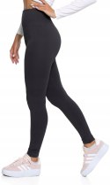 Legginsy damskie z wysokim stanem W PRĄŻKI sportowe MORAJ - S/M