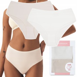 Majtki damskie z WYSOKIM STANEM 2-PAK figi HENDERSON BUMP K003 - M