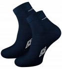 Skarpety 3-PAK sportowe UMBRO QUARTER bawełniane ZAKOSTKI - mix - 39-42