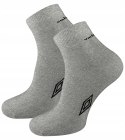 Skarpety 3-PAK sportowe UMBRO QUARTER bawełniane ZAKOSTKI - mix - 43-46