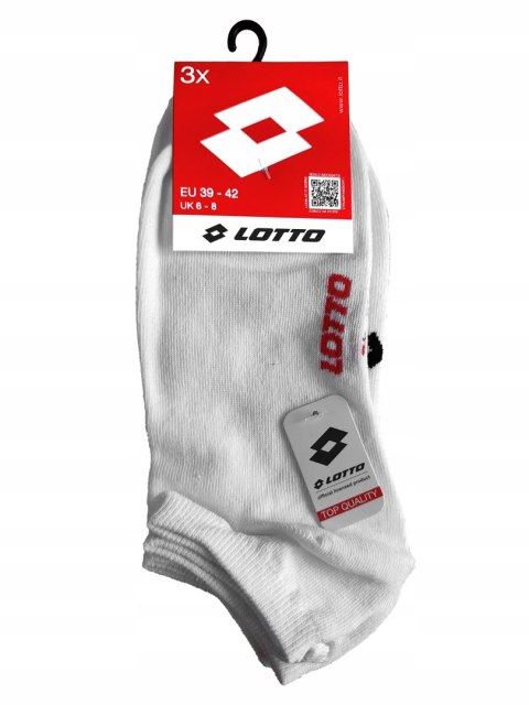 Skarpety STOPKI sportowe treningowe 3-PAK LOTTO SNEAKER - 39-42 Skarpety STOPKI sportowe treningowe 3-PAK LOTTO SNEAKER - 39-42