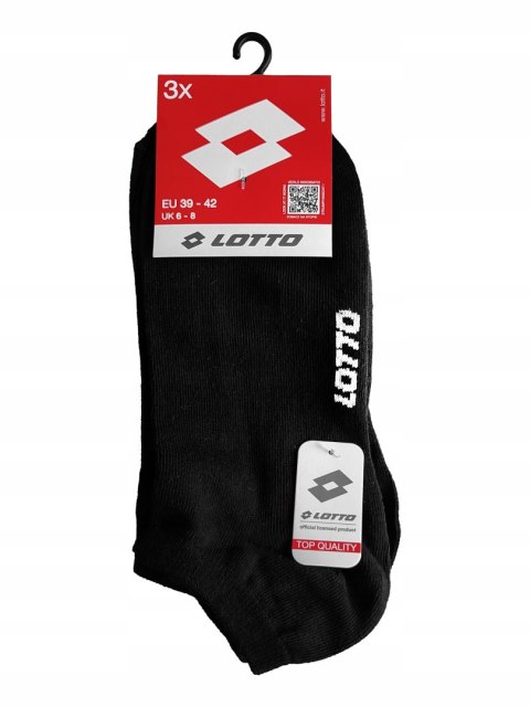 Skarpety STOPKI sportowe treningowe 3-PAK LOTTO SNEAKER - 39-42 Skarpety STOPKI sportowe treningowe 3-PAK LOTTO SNEAKER - 39-42