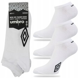 Skarpety bawełniane STOPKI 3-PAK sportowe UMBRO SNEAKER - 39-42