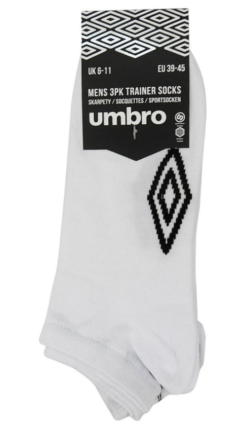 Skarpety bawełniane STOPKI 3-PAK sportowe UMBRO SNEAKER - 39-42 Skarpety bawełniane STOPKI 3-PAK sportowe UMBRO SNEAKER - 39-42