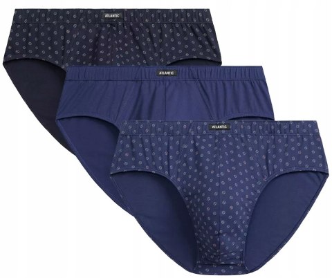 Slipy męskie 3 PARY klasyczne 100% BAWEŁNA ATLANTIC 3MP-188 - XXL