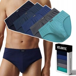 Slipy męskie 5 PAR klasyczne 100% BAWEŁNA ATLANTIC 5SMP-003 - XXL