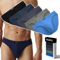 Slipy męskie 5 PAR sportowe 100% BAWEŁNA ATLANTIC 5SMP-002 - XXL