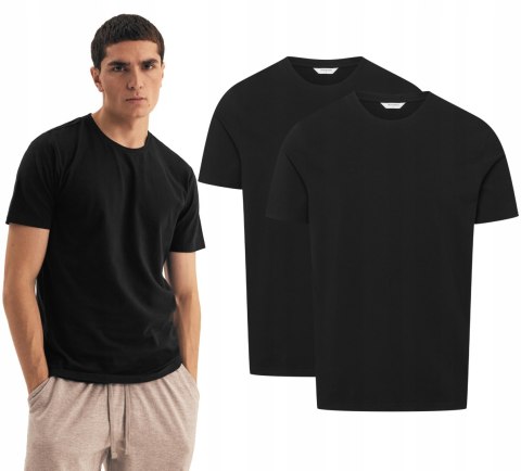 T-SHIRT męski ZESTAW 2-PAK koszulka bawełniana HENDERSON MOVE - M