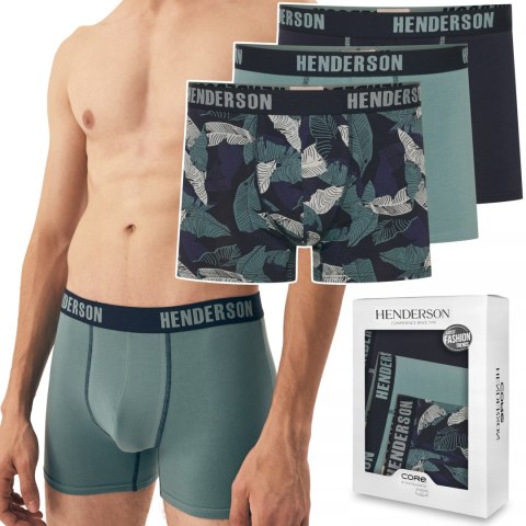 Bokserki męskie DŁUGIE 3-PAK majtki bawełniane HENDERSON 42630 SCOPE - XL
