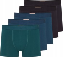 Bokserki męskie DŁUGIE 5-PAK majtki bawełniane HENDERSON 42705 SOLID - L