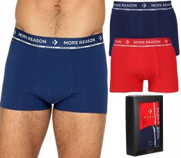 Bokserki męskie z BAWEŁNY CZESANEJ 2-PAK Premium Line MORAJ - XXL