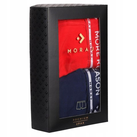 Bokserki męskie z BAWEŁNY CZESANEJ 2-PAK Premium Line MORAJ - XXL Bokserki męskie z BAWEŁNY CZESANEJ 2-PAK Premium Line MORAJ - XXL