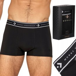 Bokserki męskie z BAWEŁNY CZESANEJ Premium Line MORAJ - XL