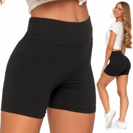KOLARKI z wysokim stanem krótkie sportowe legginsy damskie MORAJ - XXL