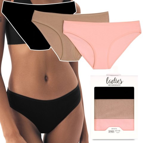 Majtki damskie figi BIKINI 3-PAK HENDERSON MI-MI 36508-K080 - M