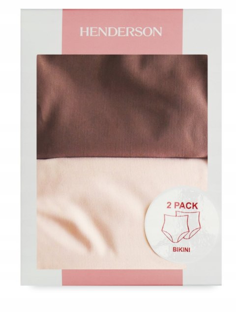 Majtki damskie z WYSOKIM STANEM 2-PAK figi midi HENDERSON BUMP K001 - L