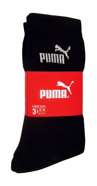 Skarpety długie sportowe 3-PAK mix PUMA CREW SOCK - 35-38